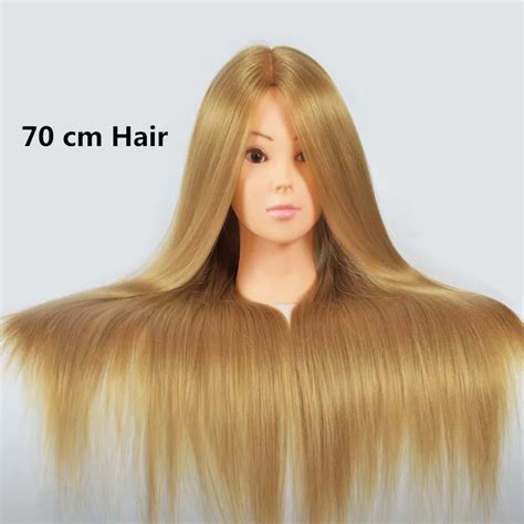 24 Hair Mannequin Head Hair Fake Hairdressing Doll Heads Training