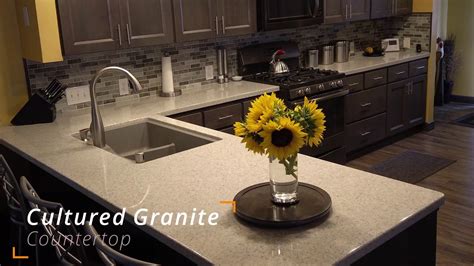 Cultured Granite Countertop Kitchen Remodeling Project YouTube