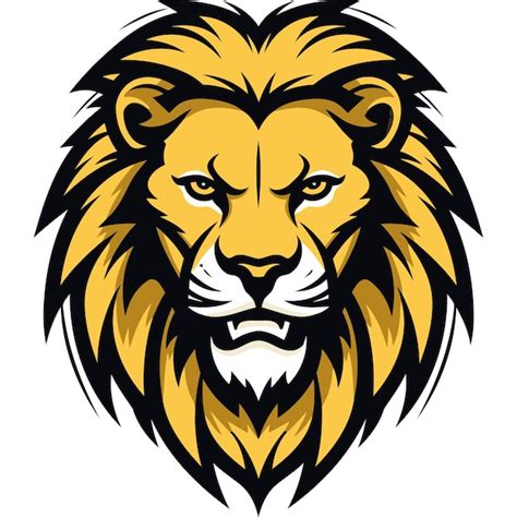 Powerful Lion Head Mascot Logo Premium Ai Generated Vector