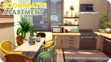 ROOMMATES APARTMENT Sims 4 Speed Build YouTube