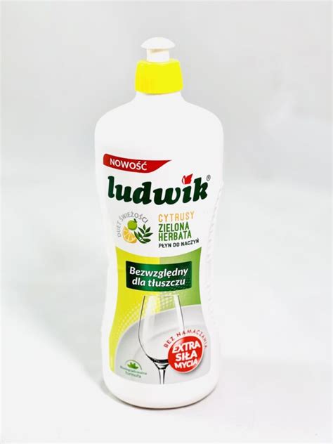 Ludwik Cytrusy Zielona herbata płyn do mycia naczyń 900ml Kawy