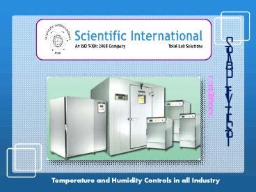 Ppt Types Of Temperature And Humidity Controlled Stability Test