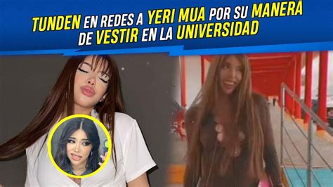 Tunden En Redes A Yeri Mua Por Su Manera De Vestir En La Universidad