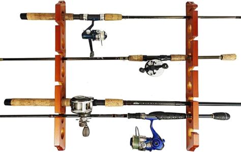 Old Cedar Outfitters Solid Pine Horizontal Ceiling Rack For Fishing Rod