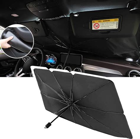 Gseigvee Paraguas para parabrisas de coche protección UV parasol