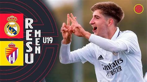 RESUMEN Real Madrid Vs Real Valladolid Juvenil A U19 2023 YouTube