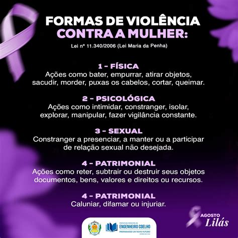 Agosto Lilás Juntos pelo Fim da Violência contra a Mulher