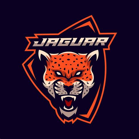 Angry Jaguar Leopard Mascot Esport Logo Designs Vector Art At