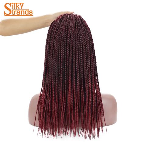 Silky Strands Ombre Micro Box Braids Crochet Hair Extensions Synthetic