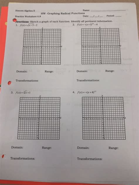 Algebra 2 Practice Worksheets Answers Worksheets Master