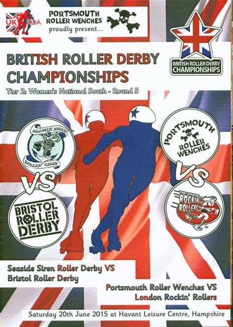 Programme British Roller Derby Championships Portsmouth Roller Wenches 2015 Ehive