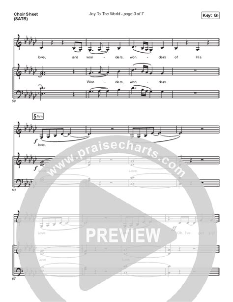 Joy To The World Choir Sheet Music PDF (Danny Gokey) - PraiseCharts