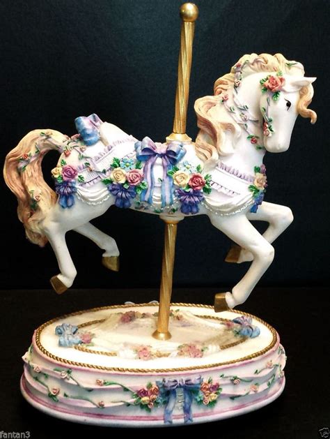 Vntg 105 Musical Carousel Horse San Francisco Music Box Co Morning