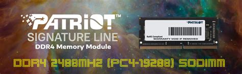 Patriot Signature Series 8GB 2400MHz (PC4-19200) DDR4 SODIMM Memory ...