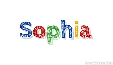 Sophia ロゴ フレーミングテキストからの無料の名前デザインツール