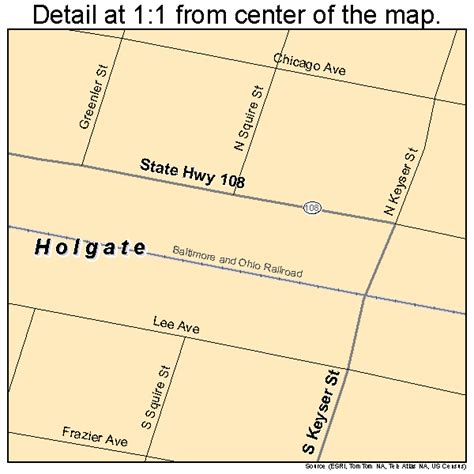 Holgate Ohio Street Map 3935854