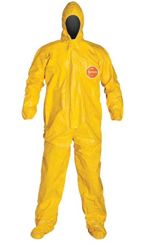 Dupont Tychem 2000 Qc125s Disposable Chemical Resistant Coverall With