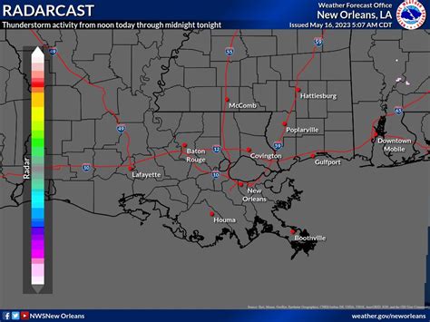 Nws New Orleans On Twitter This Is Mainly Where We Expect Showers And