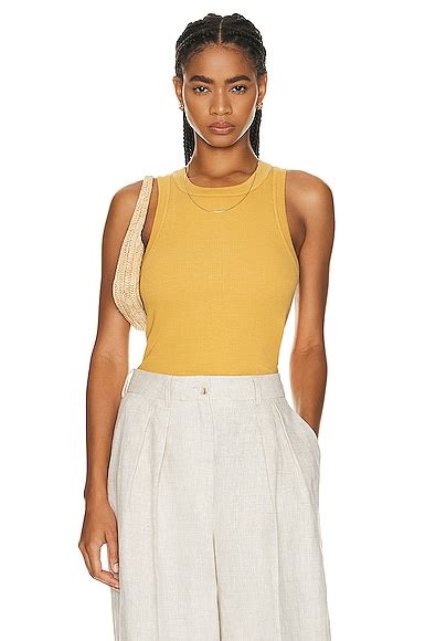 Citizens Of Humanity Isabel Rib Tank In Marigold FWRD