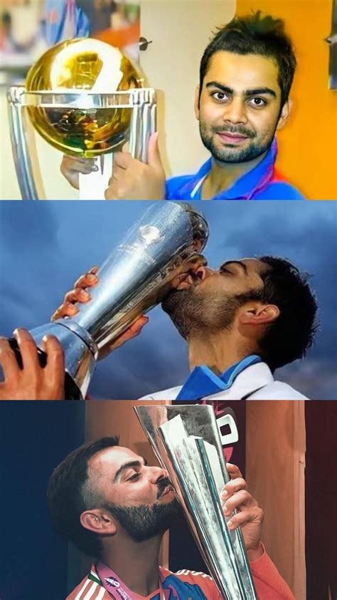 Virat Kohli × Icc Trophies R Indiacricket