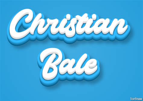 Christian Bale Text Effect and Logo Design Celebrity