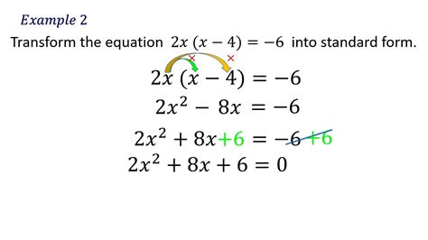 Transforming Quadratic Equation Into Standard Form Easy Way YouTube