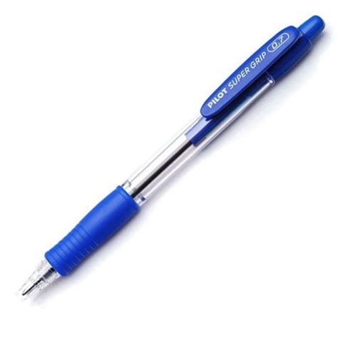 Caneta Esferográfica Fina 0 7mm Super Grip Azul Pilot Canoas RS