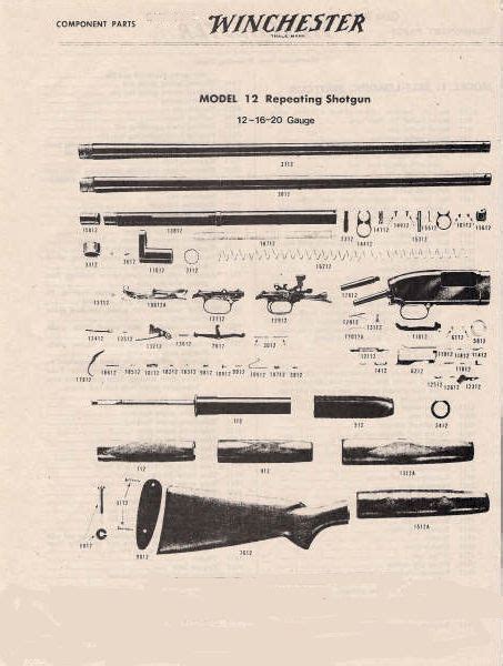 Winchester Model 12 Schematic