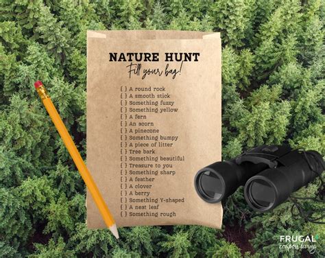 Printable Instant Download Childrens Activity Nature Walks