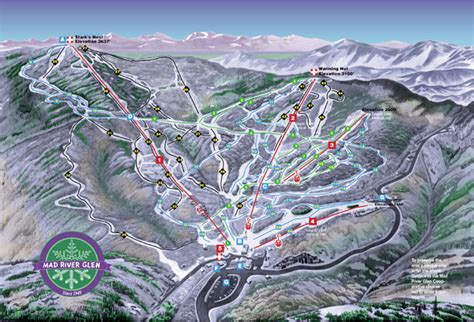 Mad River Glen Ski Trail Map - Waitsfield Vermont United States • mappery