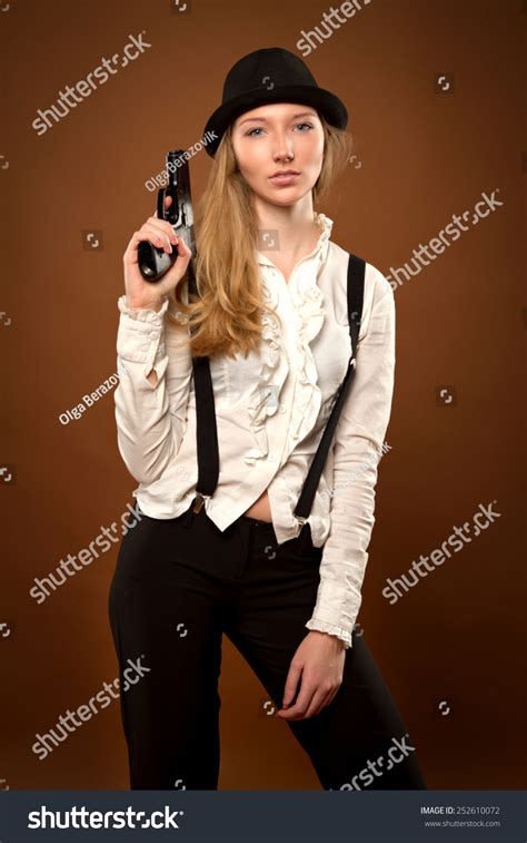 Blonde Suit Sexy Girl Freckles Stock Photo Shutterstock