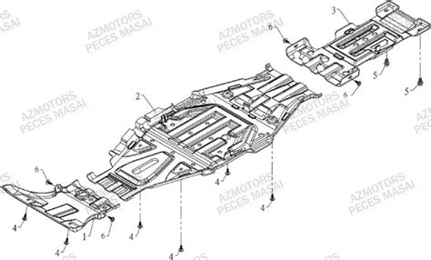 PLAQUES DE PROTECTION pièces AZMOTORS neuves Pièces Quad S800i 2 0