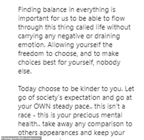 Malin Andersson Poses In Lingerie After Lockdown Weight Gain Daily Mail Online