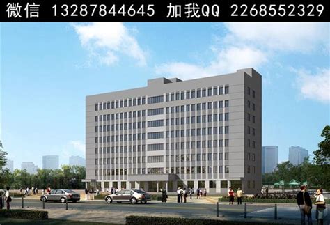 办公楼建筑外观设计案例效果图 3784197 领贤网