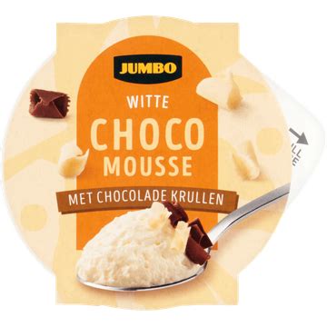 Jumbo Witte Chocolade Mousse Met Witte En Pure Chocoladekrullen 75 G