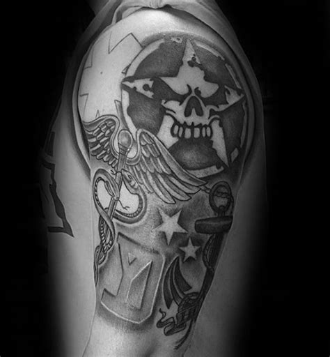 Shaded Military Star Of Life Guys Medic Arm Tattoos | Life tattoos ...