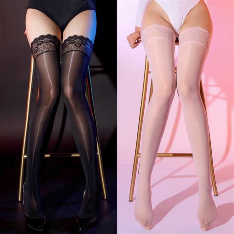 Dropshipping Colors Women S Sexy Lingerie Socks Sheer Lace Top Thigh High Stockings Women Lace