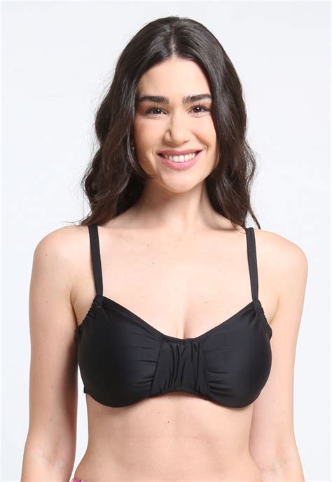 Ripley BIKINI MUJER SAMIA SOSTÉN ARRUCHADO COPA C NEGRO