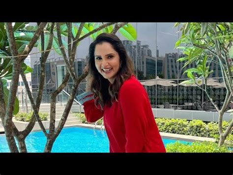 Sania Mirza Looks Stunning In Breezy Red Outfit YouTube