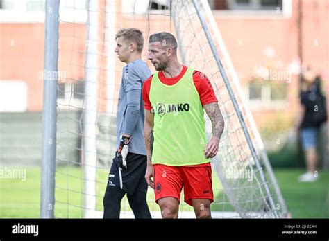 Toby Alderweireld Pictured During A Training Session Of Belgian Soccer