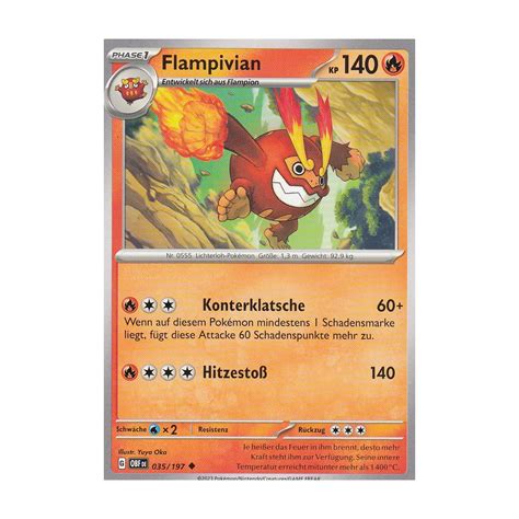 Flampivian Obsidianflammen Pokemon Karte G Nstig Kaufen