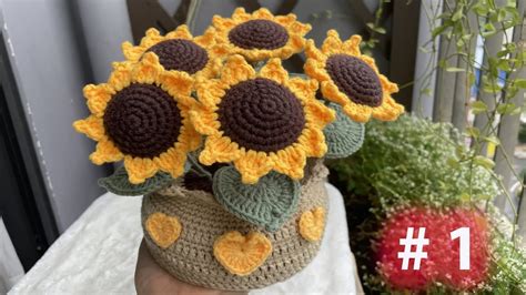 How To Crochet Sunflower H Ng D N M C Hoa H Ng D Ng N Gi N P