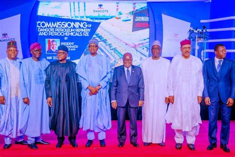 Photos Buhari Inaugurates Dangote Refinery Vanguard News