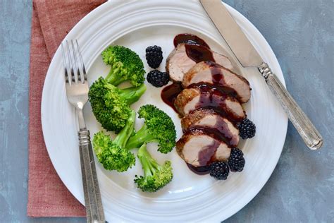 Jerk Pork Tenderloin With Blackberry Sauce