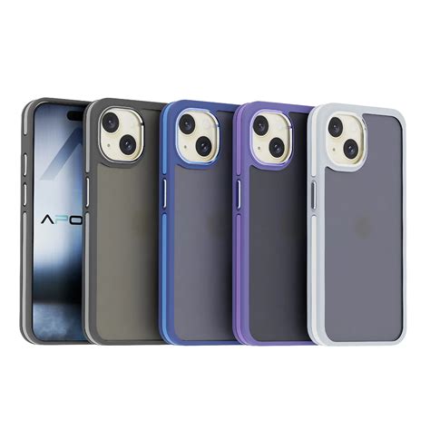 Comprar Funda Premium Smoked Aluminio Para Iphone 15 Plus 6 Colores