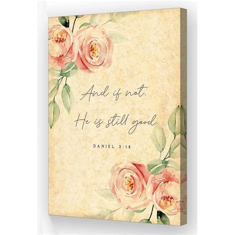 Daniel And If Not He Is Still Good Bible Verse Wall Art Baptism