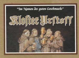 Drink Label Kloster Urstoff Rother Bräu Germany Federal RepublicCol