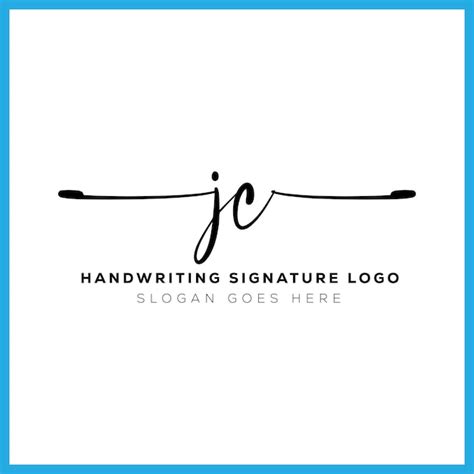 Premium Vector Jc Initials Handwriting Signature Logo Jc Letter Real