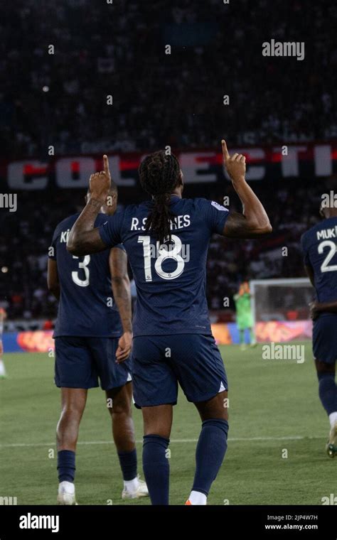 A Vertical Shot Of Renato Sanches Celebrating His First Goal At Paris