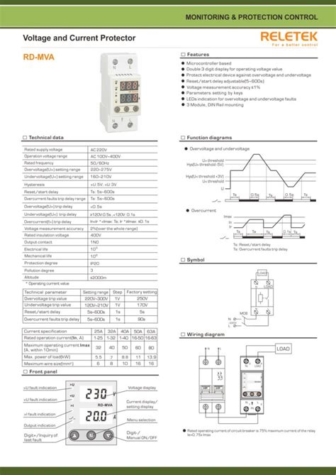 Rd Mva Single Phase Voltage Protector Reletek Gala Multi Sukses